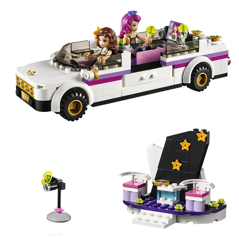 

BELA 10405 Girls Series 265pcs Olivia Livi Pop Star Limo Building Blocks Compatible with LegoINGly Friends 41107