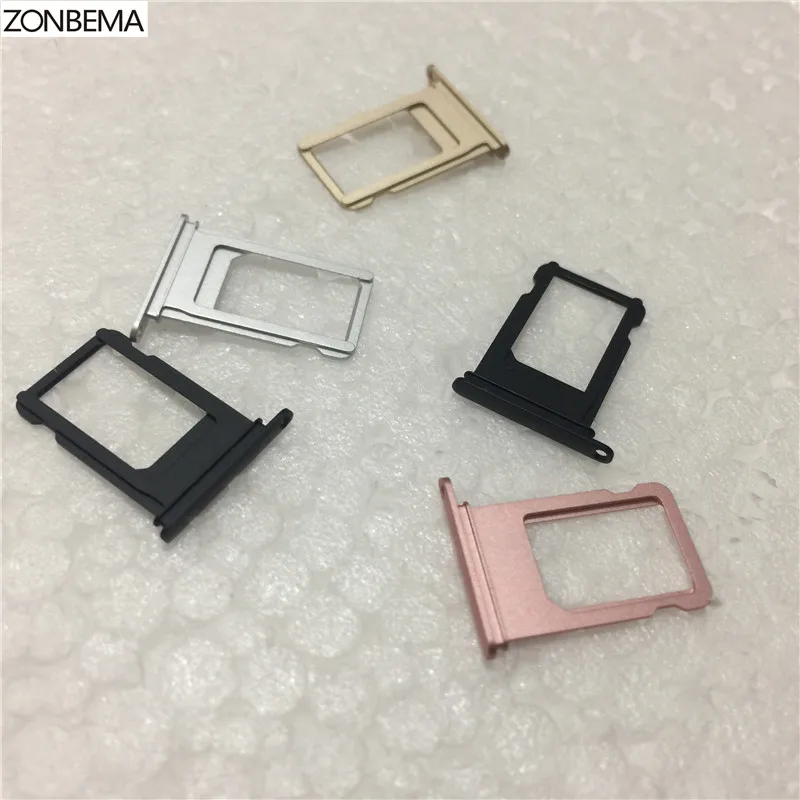 

ZONBEMA 5pcs/lot New Sim Card Adapter For iPhone 7 Plus 5.5" Micro Sim Card Tray Slot Holder Replacement