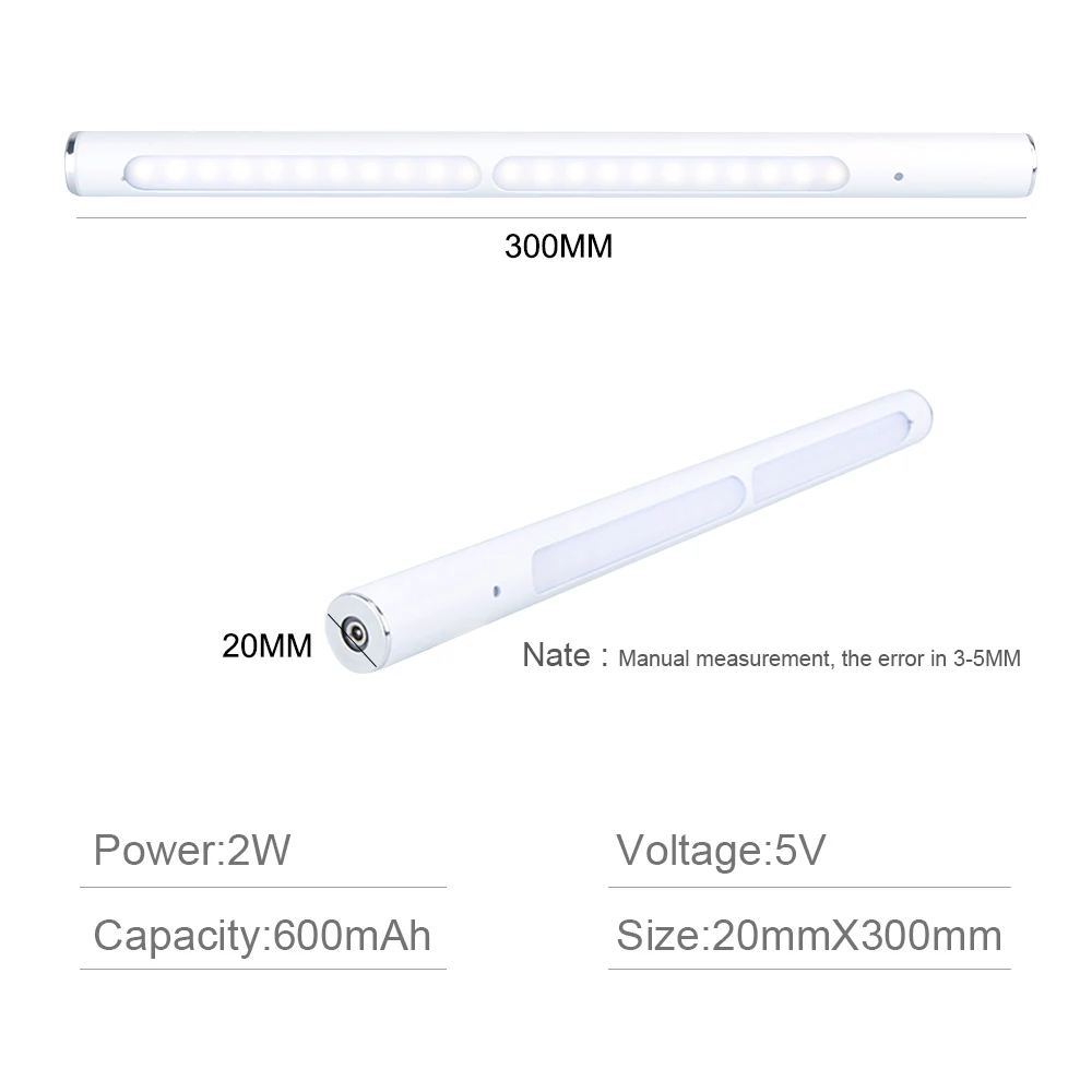 Сенсорный светодиодный светильник под шкаф с питанием от USB Плавная регулировкая яркости светодиодный Диод ночные шкафчики для одежды кухня аварийный свет