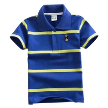 Футболки для мальчиков, для детей, коллекция года, летняя детская одежда хлопковая одежда с короткими рукавами для больших мальчиков футболки с отложным воротником для мальчиков, BC0022