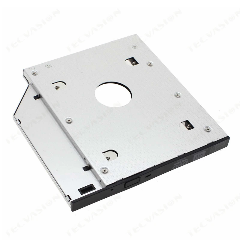 Алюминиевый SATA 3,0 2nd HDD Caddy 9,5 мм для 2," SSD чехол HDD корпус с панелью для ноутбука DVD CD-ROM Optibay
