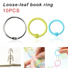 10 шт. переплетные кольца для книг обручи альбомы Сделай Сам школьные канцелярские принадлежности рукоделие переплетные обручи для книг