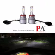 PA LED 1SET x Universal Car Headlight H8 H9 H16J 60W COB LED Headlight Fog Light Bulb Kit Xenon White 9-32V