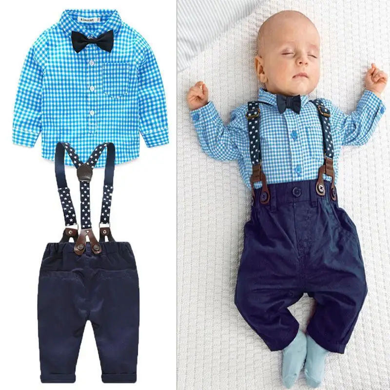Buy 2Pcs /Set Newborn Baby Boys Gentleman Suits