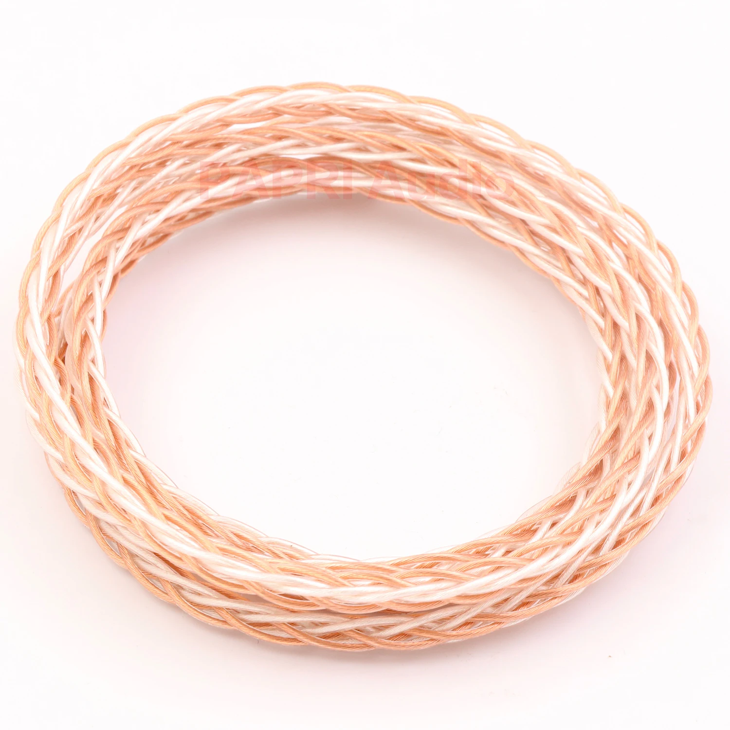 PAPRI Newest GS01 02 8Cores DIY Upgrade Headphone Cable OCC Silver Plated Mix Litz Structure Wire Hifi For Earphone Audio Line