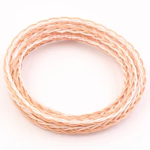 PAPRI Newest GS01 02 8Cores DIY Upgrade Headphone Cable OCC Silver Plated Mix Litz Structure Wire Hifi For Earphone Audio Line
