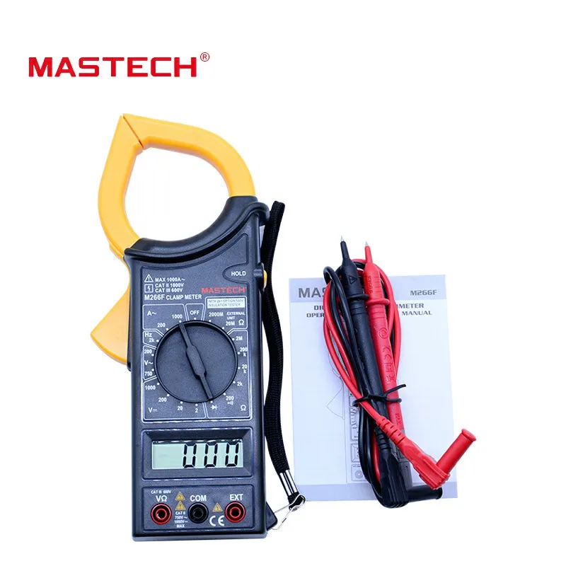 MASTECH M266F цифровой измеритель зажима переменного тока тестер сопротивления