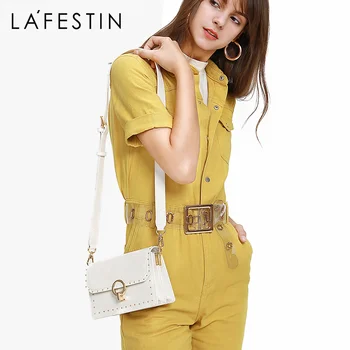 

LA FESTIN Organ bags for women 2020 new Rivet element shoulder bag fashion messenger women's bag