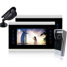Intecom Homefong 10 pulgadas de video teléfono de la puerta con cable de vídeo portero sistema de intercomunicación video de la puerta de la cámara del teléfono de la puerta llamada