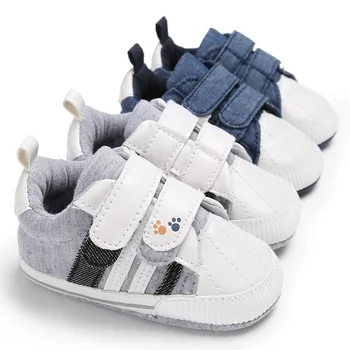 

Cartoon bear palm print spring and autumn men and women baby canvas shoes