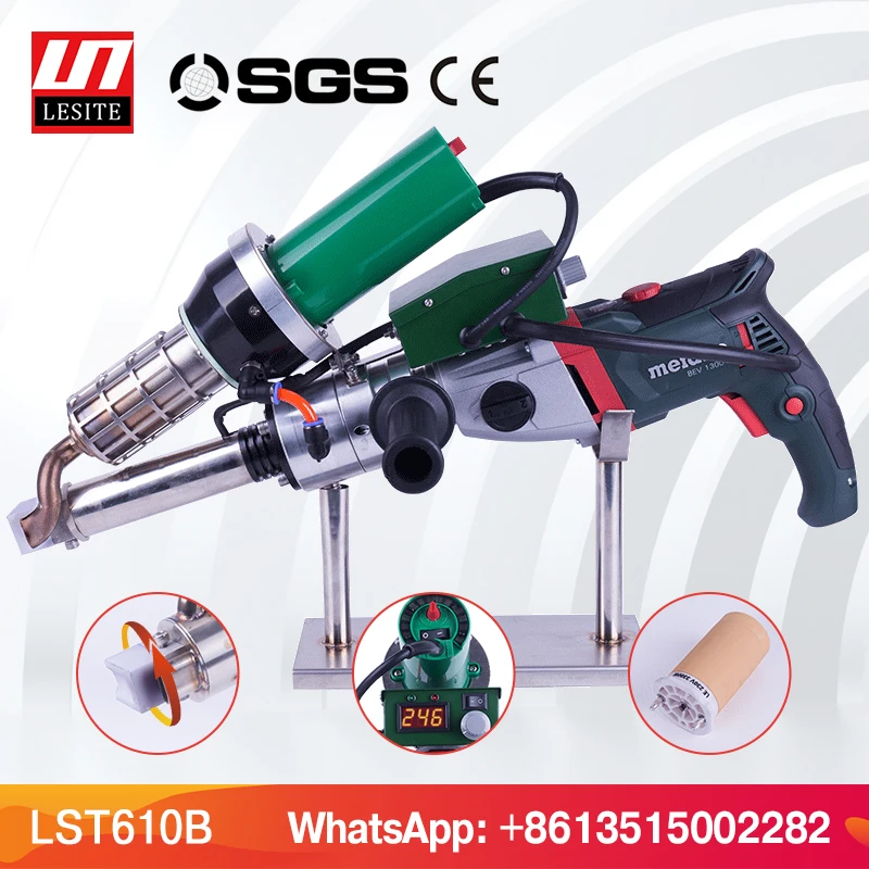 Plastic extruder welding extrusion gun LST610/600 for polypropylene pipe welding 