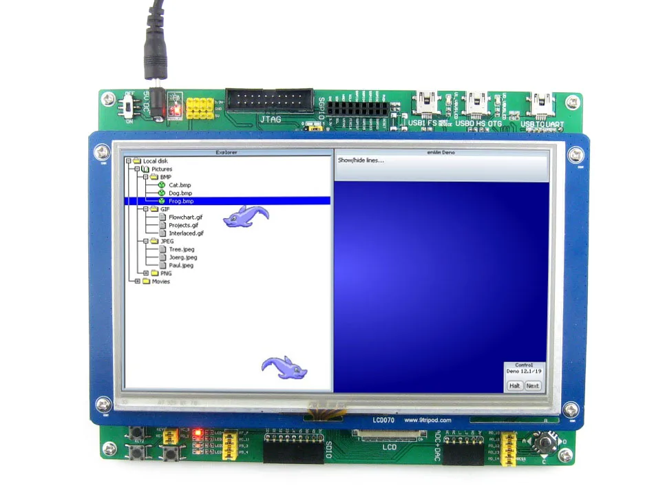 ARM STM32 плата Cortex M4 модуль Micro SD для камеры 7 дюймов емкостный сенсорный ЖК дисплей