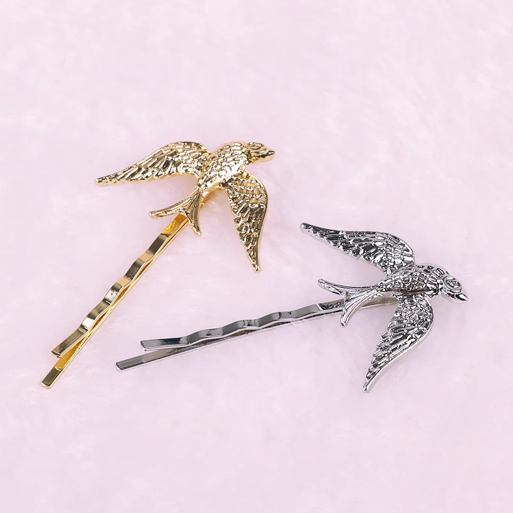 

Vintage Rustic Gold Swallow Bobby Pins Wedding Hair Accessories Bijoux Bridesmaids Bridal Gifts Hair Jewelry