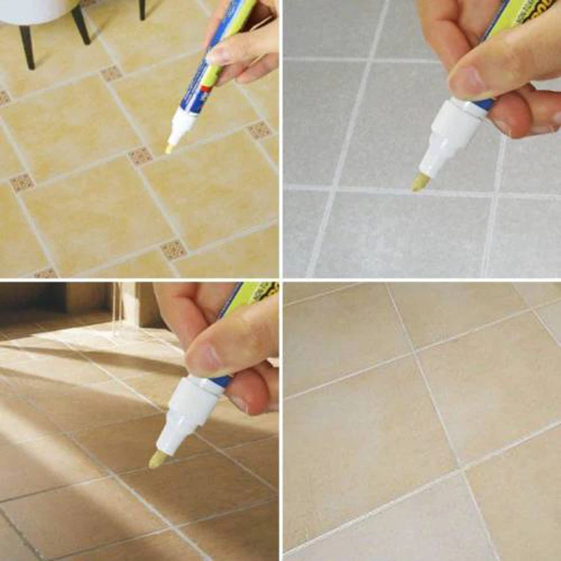 1/2/5X Grout Aide Tile Marker White Repair Wall Pen Packaging Home Decor Using