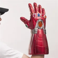 Guantes para juegos de disfraces de superhéroes, guante para juegos de disfraces, PVC, regalo para chico, luz americana LED, 1:1