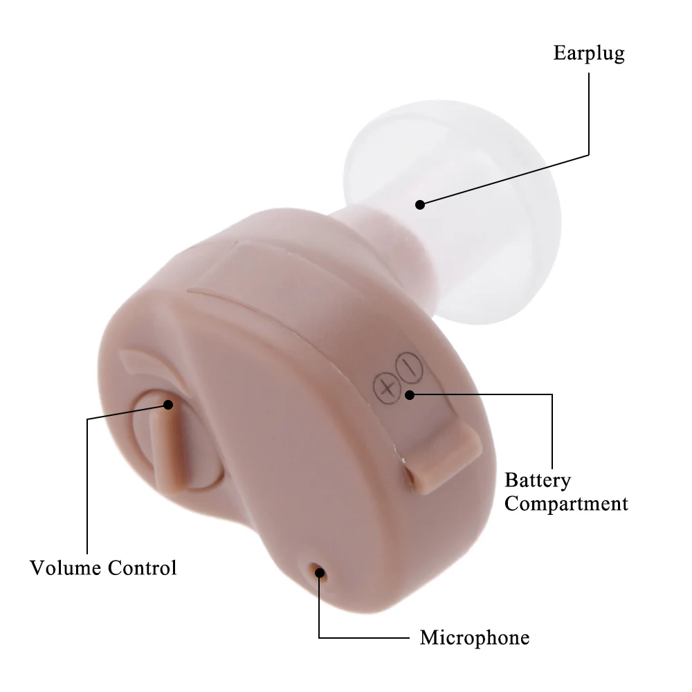 Профессиональный мини слуховой аппарат Портативный Малый в ухо Невидимый усилитель звука Регулируемый тон цифровые аппараты Уход слуховые аппараты
