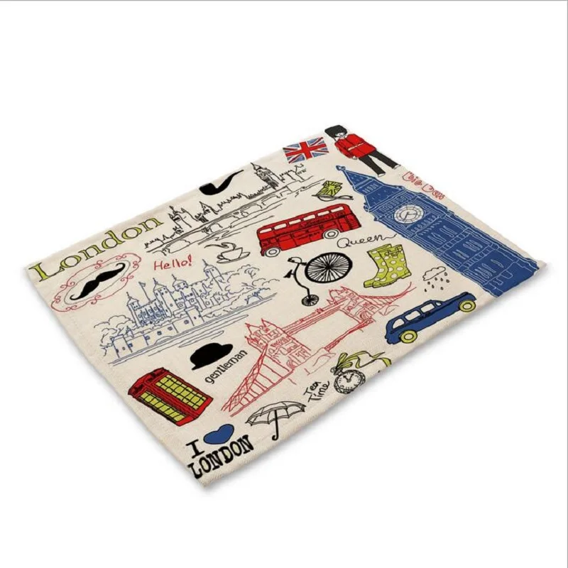 لندن إشارة سيارة تحديد الموقع النسيج كوستر الجدول الديكور حصيرة المطبخ Posavasos Manteles individuales Onderzetters H219 لندن إشارة سيارة تحديد الموقع النسيج كوستر الجدول الديكور حصيرة المطبخ Posavasos Manteles individuales Onderzetters H219