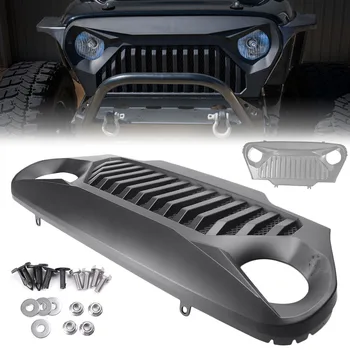 

Car Front Grill Grille Angry Bird Fit Jeep Wrangler TJ 1997 1998 1999 2000 2001 2002 2003 2004 2005 2006 Matte Black