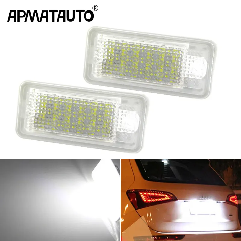 2pcs White 3w 18smd Led Number License Plate Light Led Bulb Number