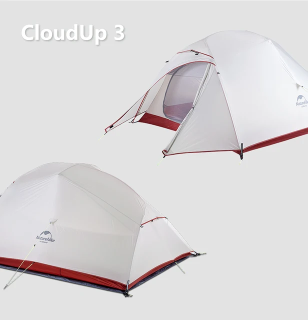 Naturehike Cloud UP Series Ultralight Campingเต็นท์กันน้ำเต็นท์เดินป่ากลางแจ้ง 20Dไนลอนเต็นท์ฟรี 26