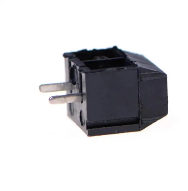 KF301-2P KF301-5.0-2P KF301 винт 2Pin 5,0 мм прямой контакт PCB винт блок 3 цвета черный/красный/зеленый/синий - Цвет: BLACK 10PCS