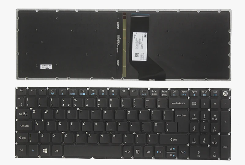 Новая английская клавиатура для ноутбука ACER Aspire 5 A517 A517-51-5832 A515 A515-51 A515-51G UK черная клавиатура