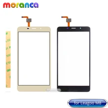 5.7'' Touch Screen for Leagoo M8 Digitizer Touch Panel Front Glass Sensor Lens Black Gold Replacement Parts+ 3M Tape