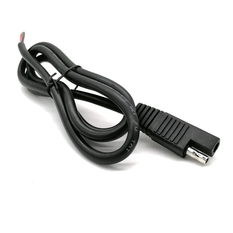 DIY 100CM SAE Connector 2 Pin Lug Cable Battery Charger Quick
