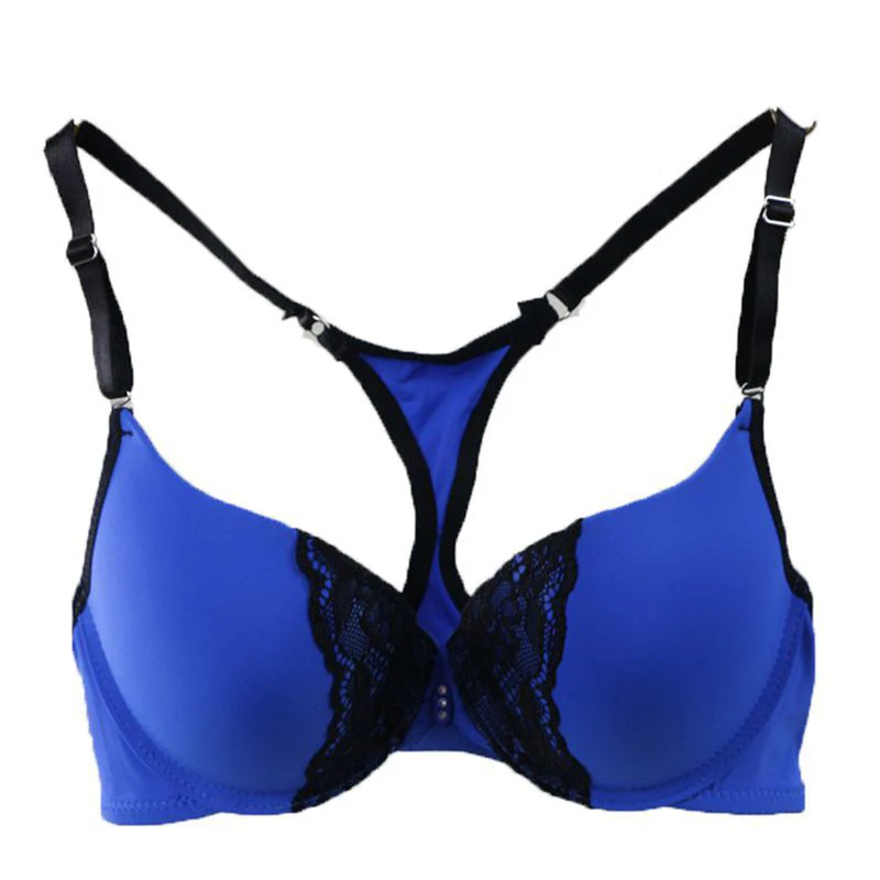 Large size Lace bralette bra Cross Front buckle beauty back bra 38C 40C 42C underwear for women