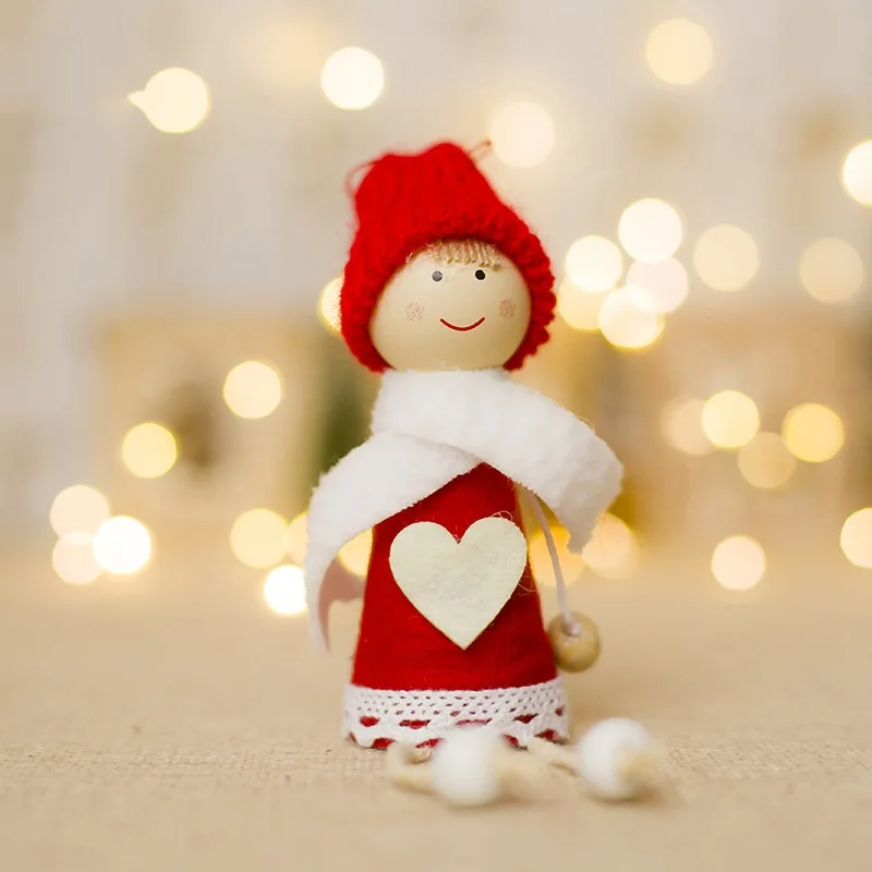 Рождественские украшения, рождественский подарок, Санта-Клаус, снеговик, дерево, игрушка, кукла, подвесные рождественские украшения для дома, детский подарок, подвески