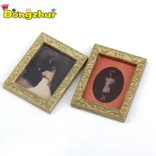 Dongzhur высокое качество 1:12 Кукольный дом Мини четыре настенные подвесные Масляные картины игрушки DIY Кукольный дом деко мебель аксессуары WWP6444