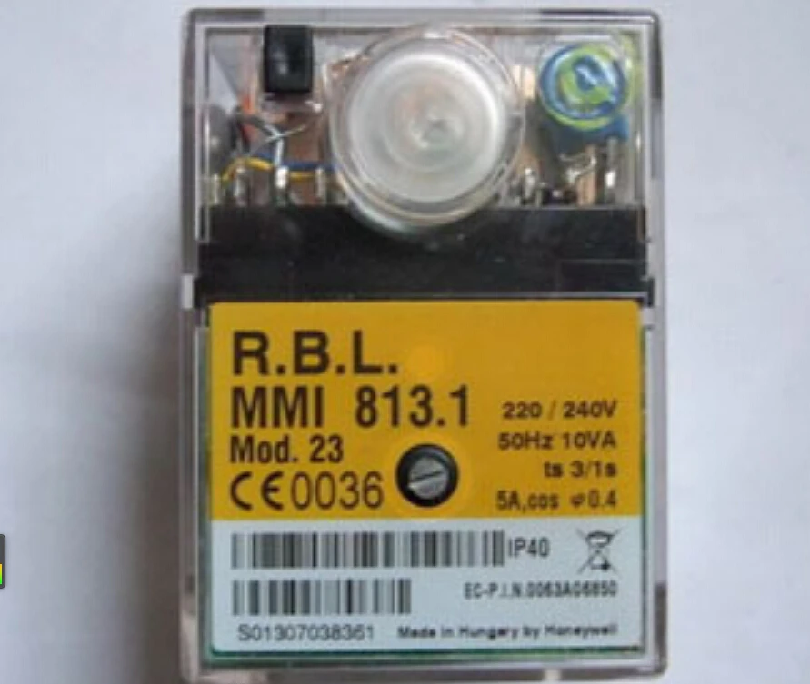 R.B.L MMI813.1 MOD.23 Control Box for Riello RS/GAS Series Gas Burner Controller New Original R.B.L MMI813.1 MOD.23 Control Box for Riello RS/GAS Series Gas Burner Controller New Original