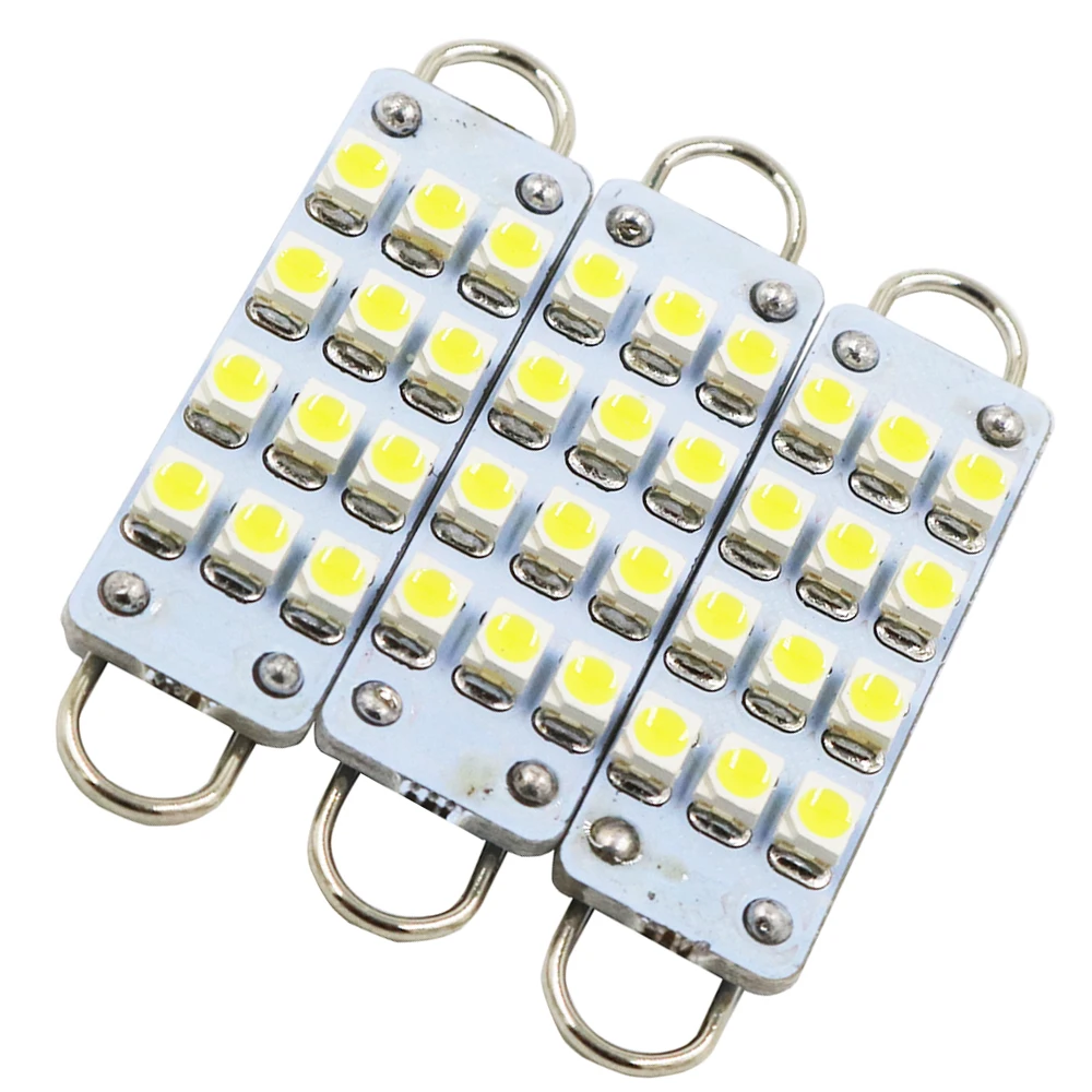 YSY 100 шт. 211-2 211 212 212-2 561 562 Led гирлянда 44 мм 12SMD 1210 жесткая петля LED интерьер автомобиля