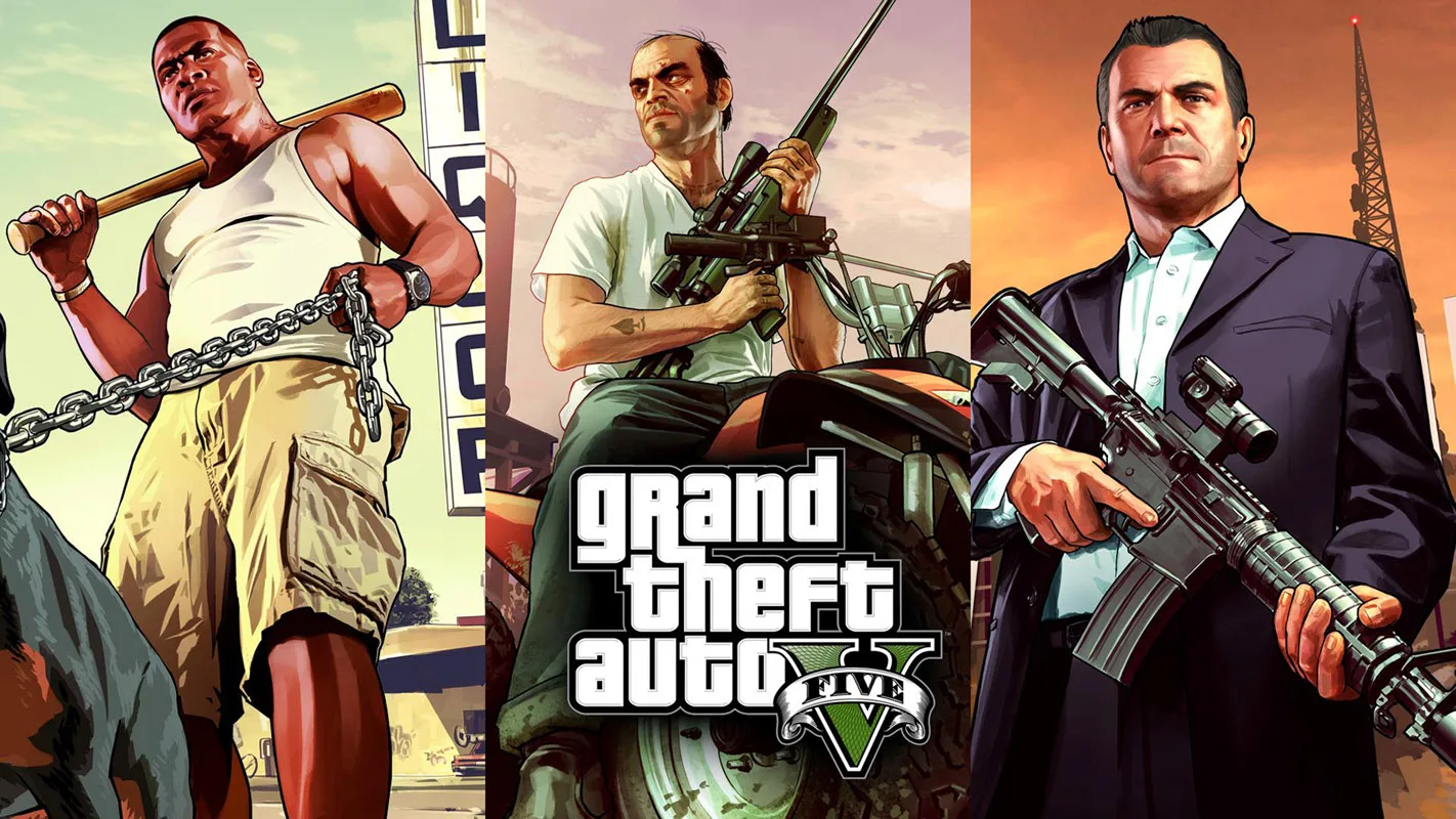 Grand Theft Auto V Nghệ Thuật In Lụa Vải Poster Game Hot GTA 5 ...