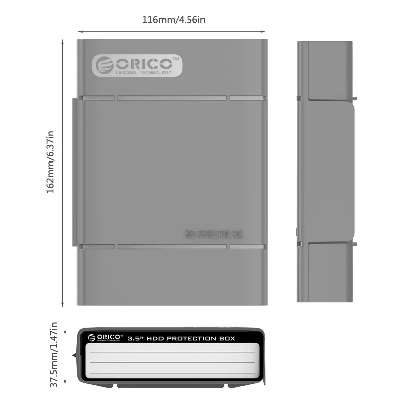 ORICO 3 5 дюймовый защитный футляр для жесткого диска шт. Портативный внешний чехол с