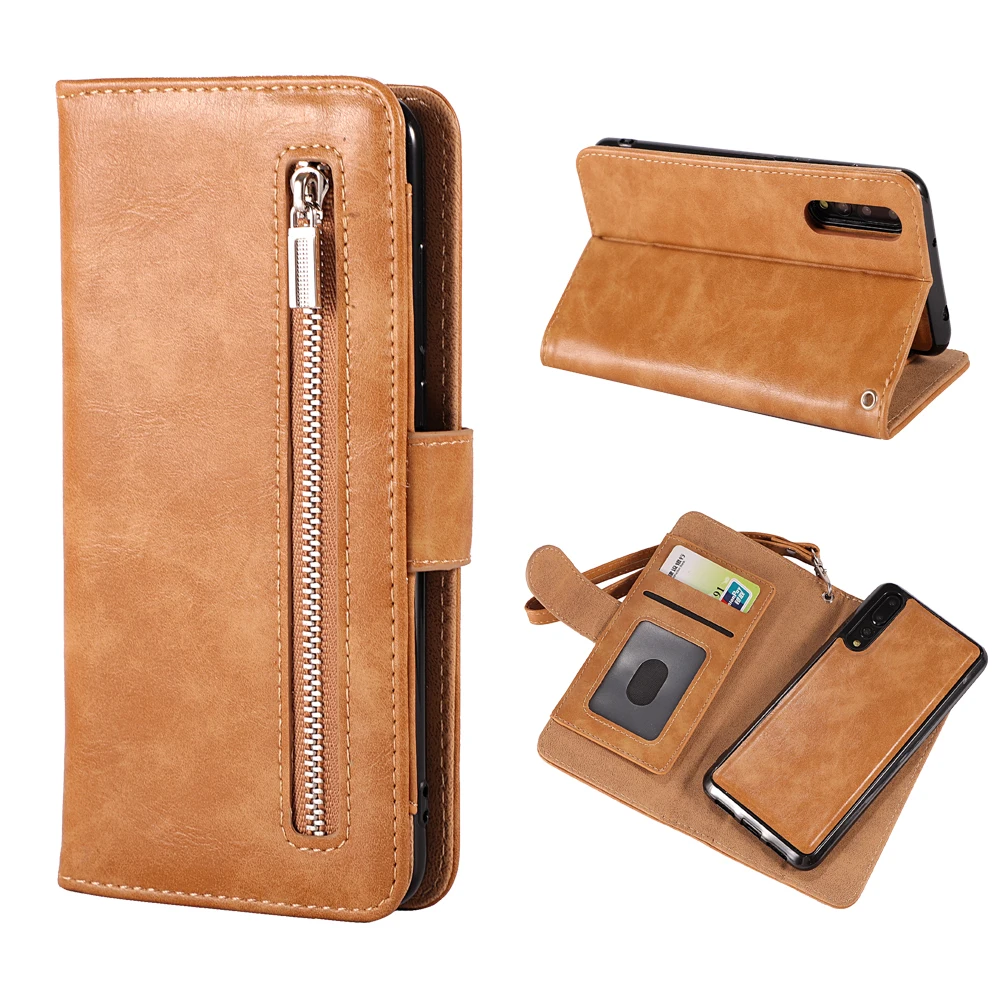 

Haissky Vintage 2 in 1 Detachable Leather Case for Huawei P20 Pro Magnetic Wallet Case for Huawei P20 Lite Case Cover with Stand