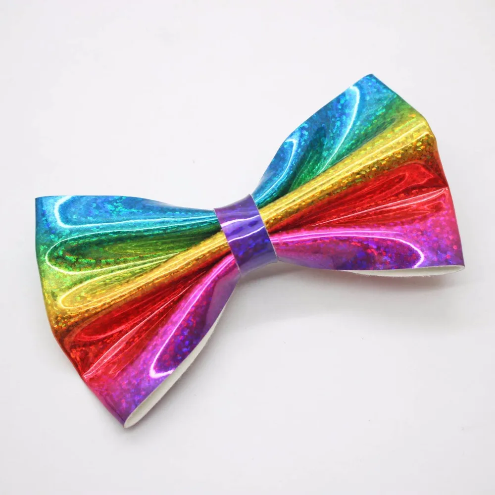 Rainbow Colorful Bow Knot Gradient Bow Hair Clip Barrettes Sweet