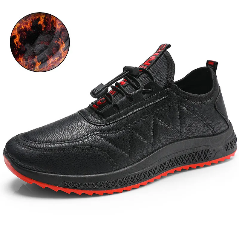 

Net red shoes male chic hanfeng male ins port wind super fire plus velvet casual cotton shoes male