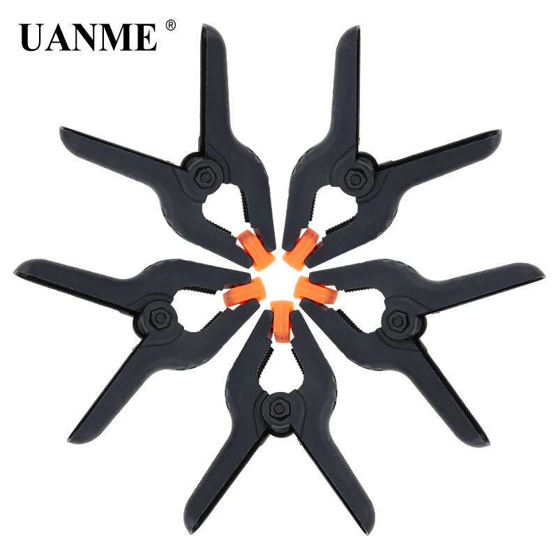 

UANME 5PCS/LOT 95mm 3.7 inch A-type Plastic Nylon Adjustable Clamps Spring Clip