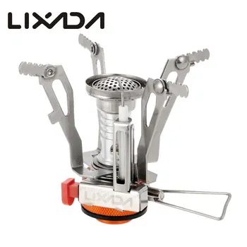 

Lixada Mini 3000W Camping Cooking Gas Stove Super Lightweight Mini Pocket Outdoor Burner Cooking Picnic Split Stoves Furnace