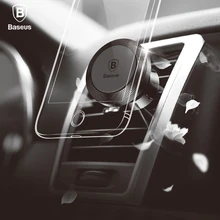 Baseus Aroma Universal Magnetic Phone Car Holder 360 Rotation air vent mount GPS car Magnet phone stand For iPhone X 8 7 Samsung