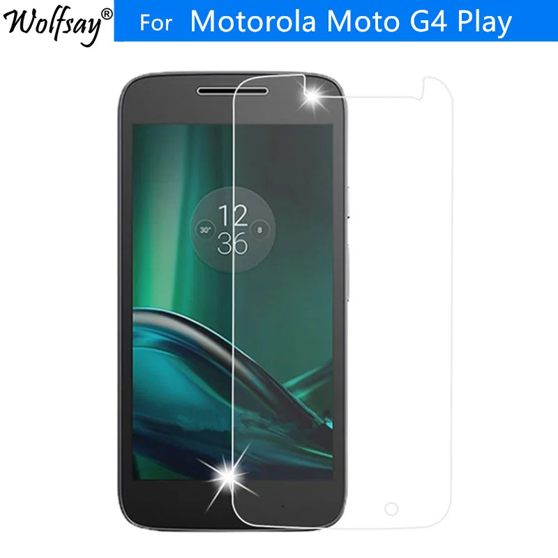 2 шт. для защиты экрана Motorola Moto G4 Play закаленное стекло стеклянная пленка Wolfsay |