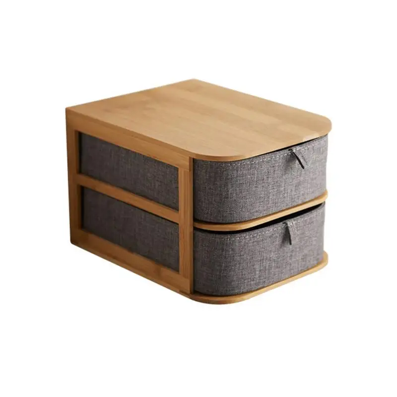 

Multi-layer Drawer Type Bamboo Desktop Office Storage Box