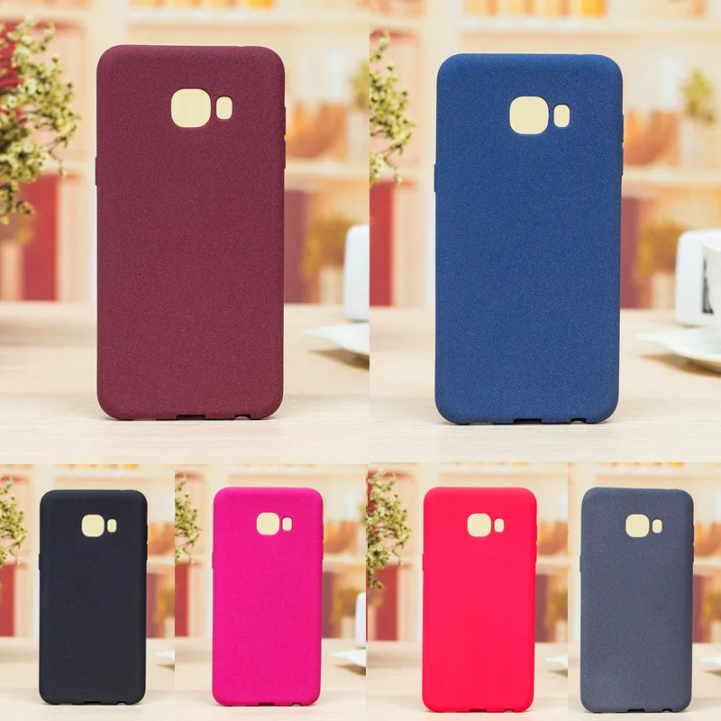 

2Pcs For Samsung A7 2017 A720 Case Colored Plush Matte Silicone TPU Skin Soft Back Cover Case for Samsung Galaxy A7 2017 A720F