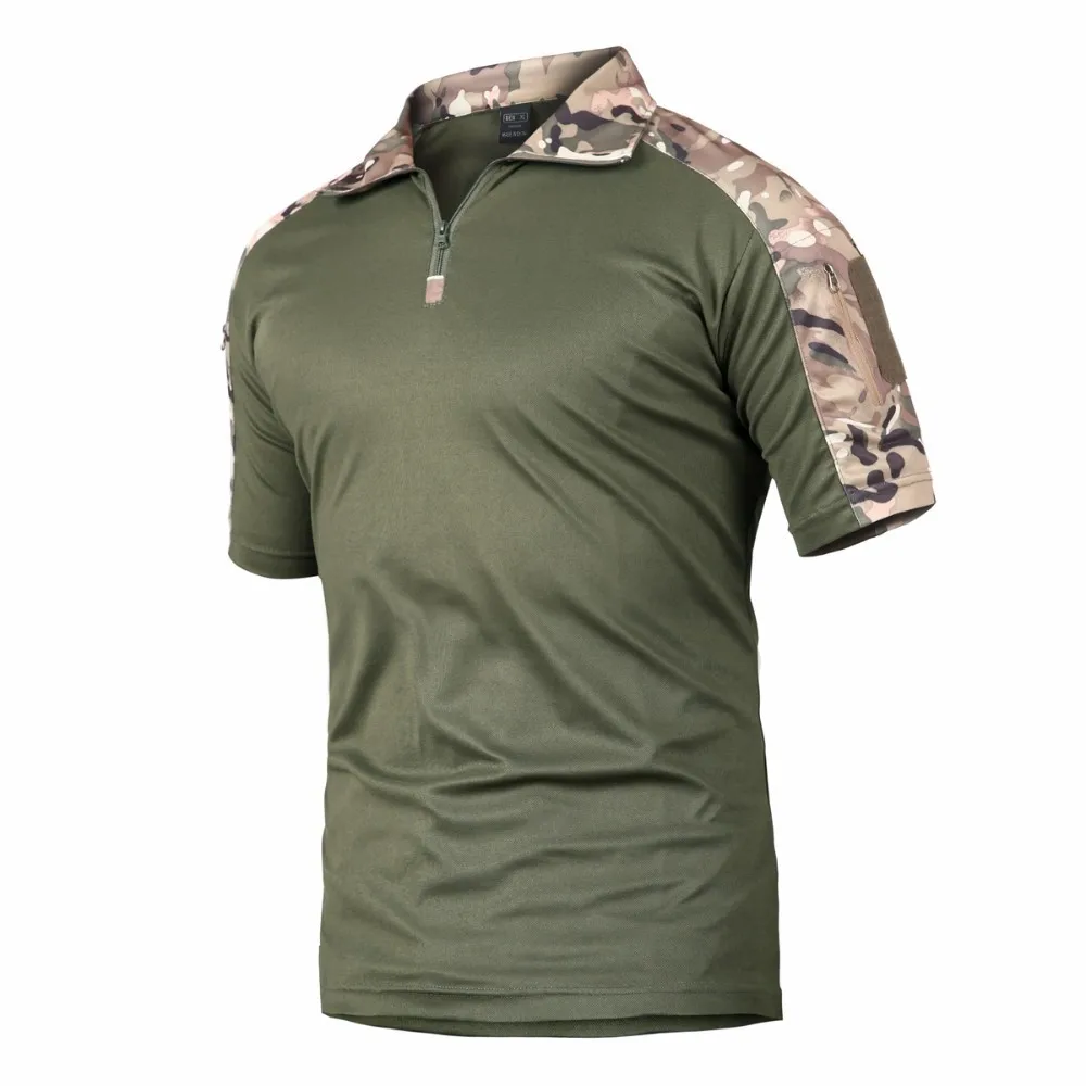 Short Sleeve Tactical Shirt Men Women Camouflage Hunting and Fishing Male Sport Tops Outdoor Camping Clothes Quick Drying Summer mens t shirts women t shirts fishing shirts mens short sleeve shirts