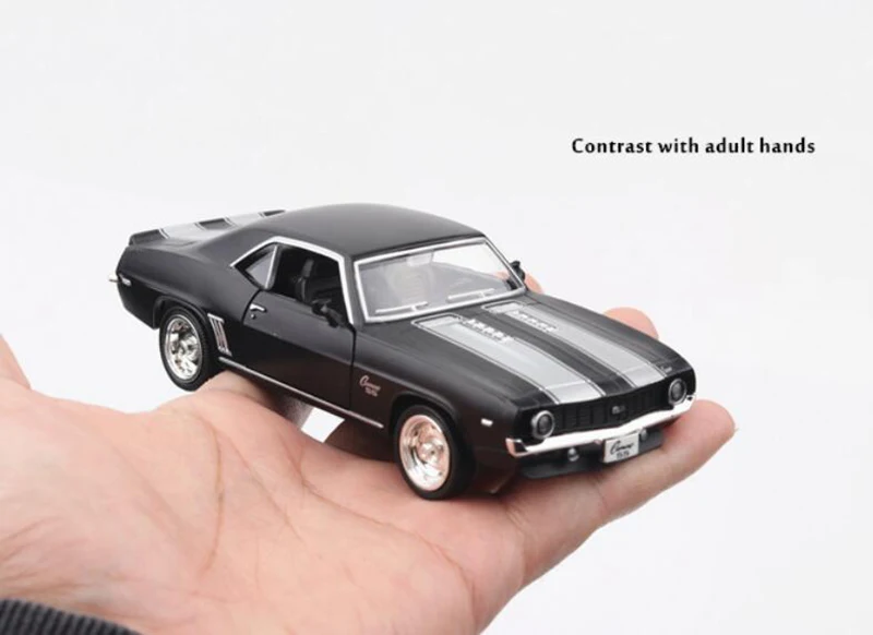 1/36 масштаб 13,4 см сплав металл литье под давлением классический Chevrolet Camaro 1969 супер спортивная модель автомобиля игрушки для детей подарки коллекция