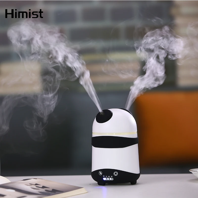 

Cartoon Panda Aroma Diffuser Essential Oil Air Humidifier with 2 Mist Outlet Led Light Mini Ultrasonic Aromatherapy Diffuser