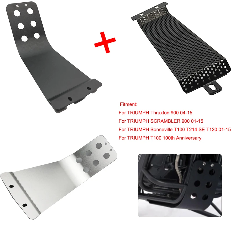 Защитный кожух двигателя T100 Bash противоскользящий для Triumph Bonneville SE T214 T120 Thruxton 900