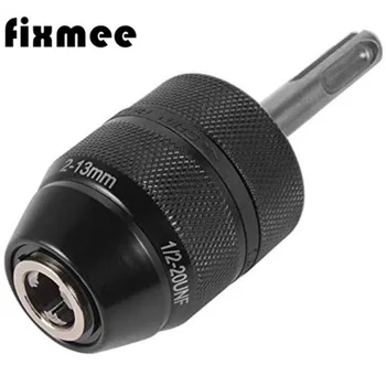 

90% Metal Sleeve 1/2"-20UNF 2-13MM 1/16-1/2 Drill Chuck Keyless Drilling Adapter Converter SDS Adaptor Hardware Tool Accessories