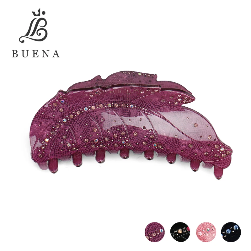 

Big size hair claw for hair women acrylic rhinestone jewellery for hair good quality hairpins 12CM AA042